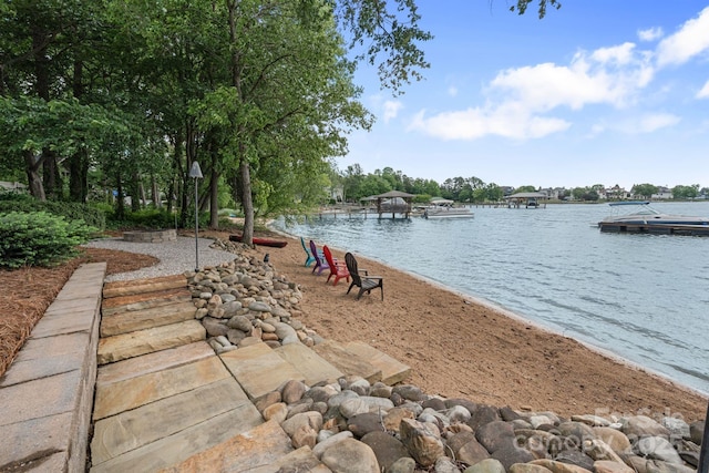 17112 Green Dolphin Ln, Cornelius, NC 28031 - view of water feature featuring a floating dock