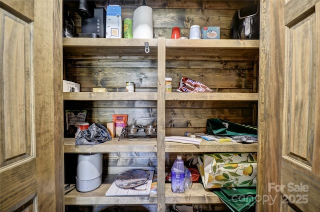 view of storage room