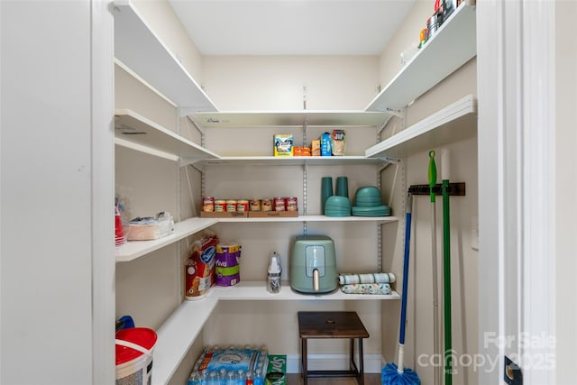 view of pantry