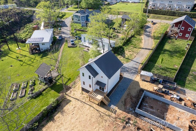 bird's eye view featuring a residential view