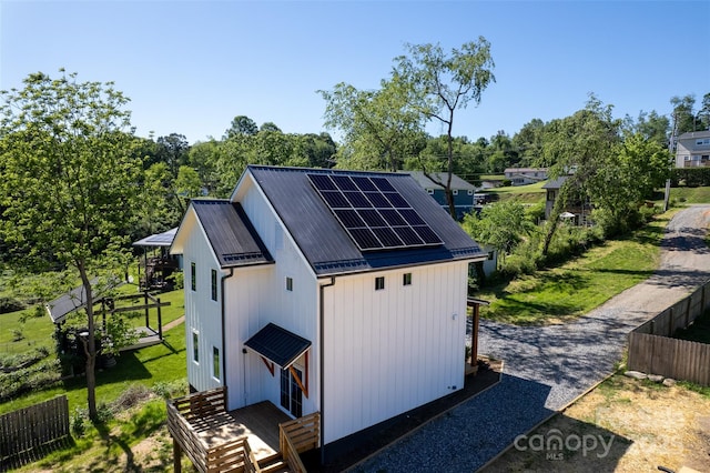 338 Emma Rd, Asheville, NC 28806 - view of outbuilding with solar panels