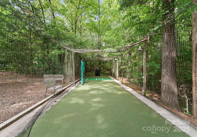 2915 Cutter Ct, Waxhaw, NC 28173 - view of yard with a game area and a wooded view