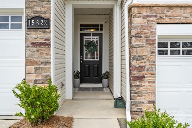 15622 Little Bluestem St, Charlotte, NC 28278 - doorway to property featuring brick siding and stone siding
