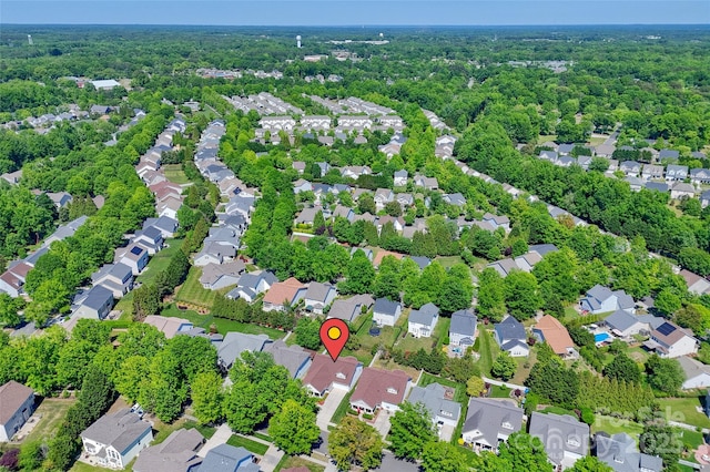drone / aerial view featuring a residential view