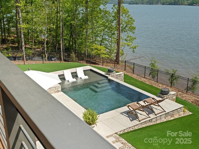 8044 Edgewater Dr Unit 100, Norwood, NC 28128 - view of pool featuring a water view