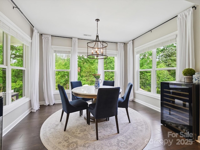 5420 Meadowcroft Way, Fort Mill, SC 29708 - dining area with plenty of natural light, a chandelier, and baseboards