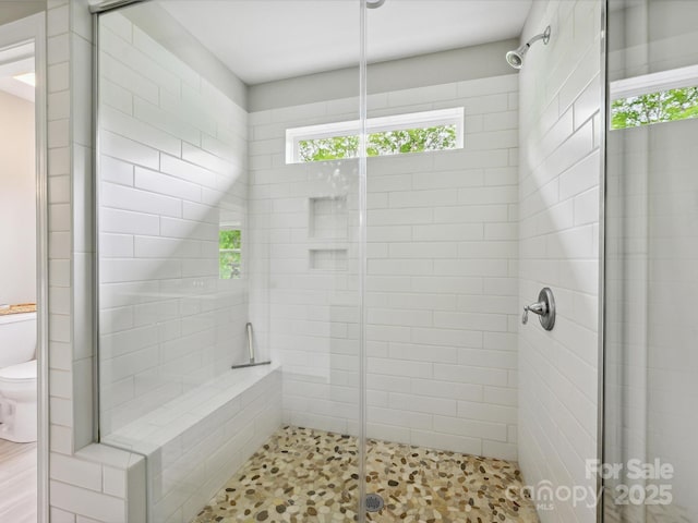 5420 Meadowcroft Way, Fort Mill, SC 29708 - bathroom with a shower stall and toilet