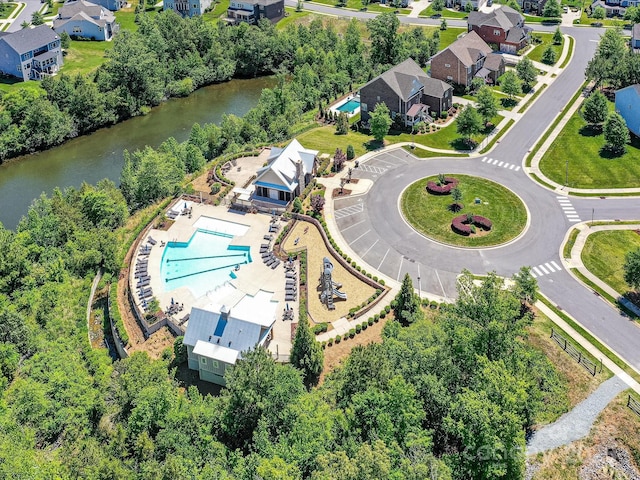 5420 Meadowcroft Way, Fort Mill, SC 29708 - bird's eye view of a pool area and a large body of water