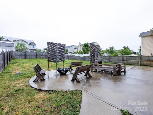 view of patio / terrace featuring a fenced backyard