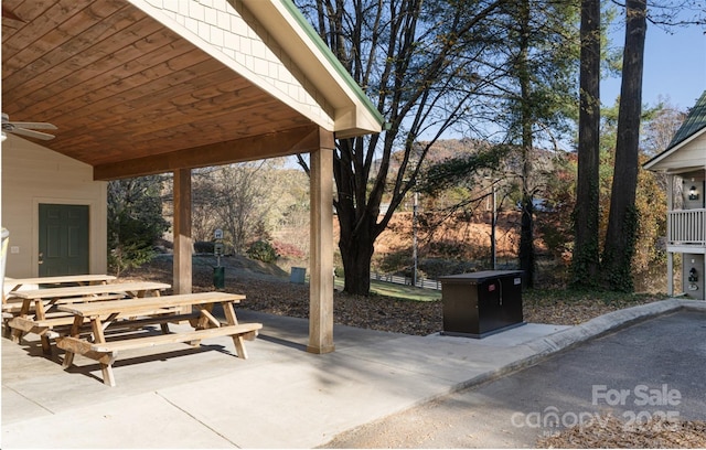 160 Whitney Blvd, Lake Lure, NC 28746 - view of patio featuring a ceiling fan