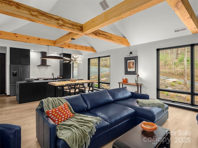 80 Hemlock Cir, Black Mountain, NC 28711 - living room with light wood-style floors