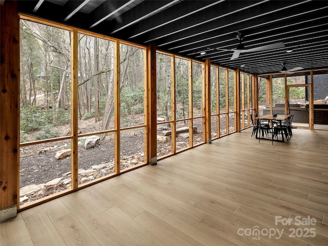 80 Hemlock Cir, Black Mountain, NC 28711 - sunroom / solarium with outdoor dining space and wood finished floors