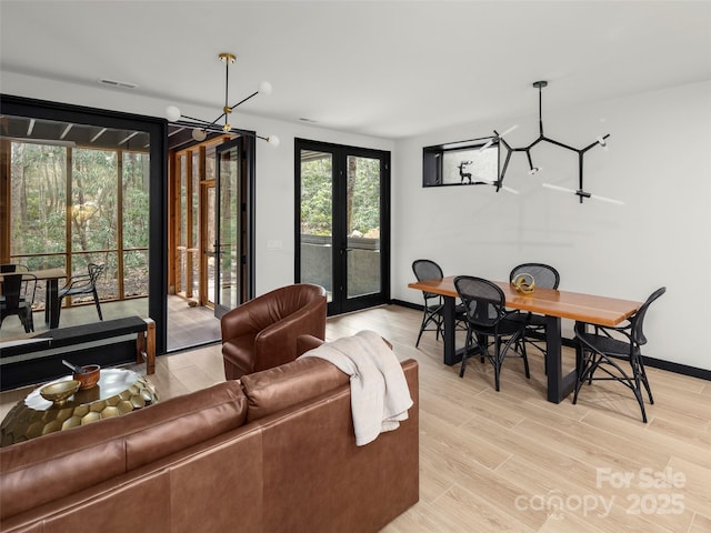 80 Hemlock Cir, Black Mountain, NC 28711 - living room with light wood finished floors and baseboards