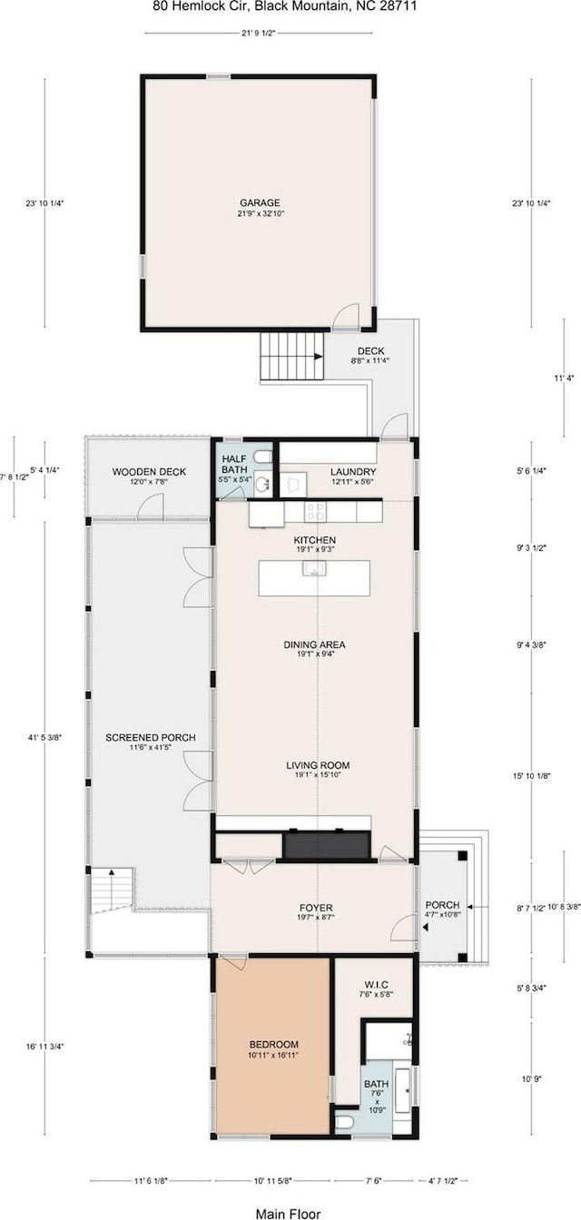 80 Hemlock Cir, Black Mountain, NC 28711 - property floor plan