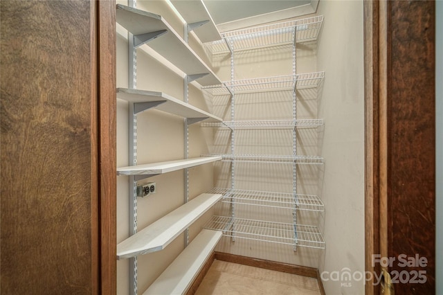 view of pantry