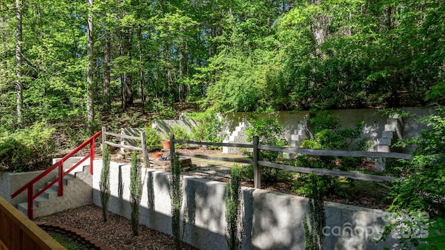 exterior space with fence