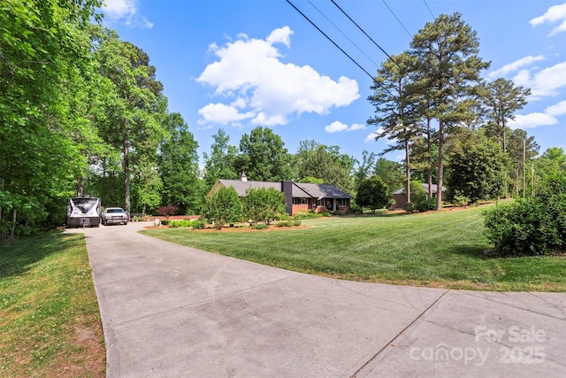 530 Bonita Dr, Landis, NC 28088 - view of green lawn featuring driveway