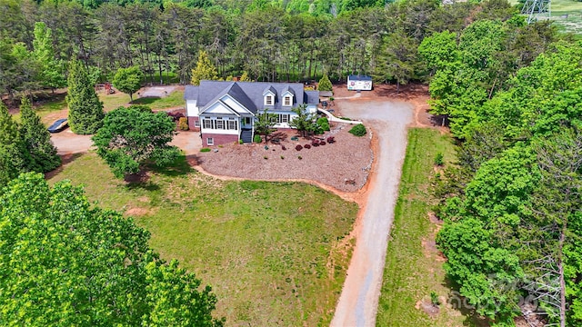 5562 Jenkins Rd, Morganton, NC 28655 - aerial view with a view of trees