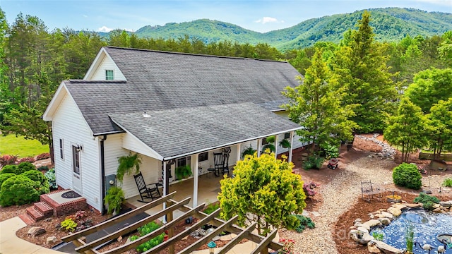 5562 Jenkins Rd, Morganton, NC 28655 - bird's eye view with a mountain view