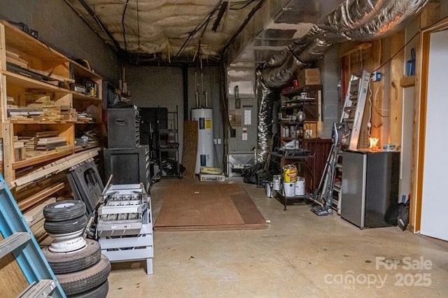 5562 Jenkins Rd, Morganton, NC 28655 - basement featuring water heater and heating unit