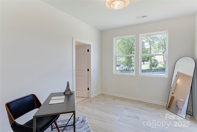 3300 Travis Ln NW, Concord, NC 28027 - office space with baseboards, visible vents, and light wood-style floors