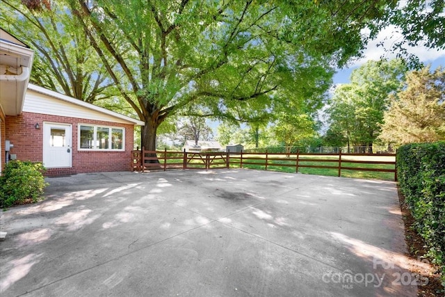 view of patio / terrace with fence
