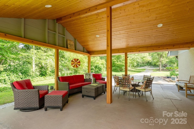 4329 Island Ford Rd, Brevard, NC 28712 - view of patio / terrace with an outdoor hangout area and outdoor dining area