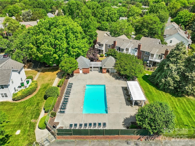 9214 N Vicksburg Park Ct, Charlotte, NC 28210 - birds eye view of property featuring a residential view