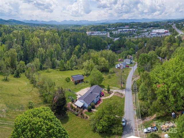 64 Alexander Rd Lot 2, Weaverville, NC 28787 - drone / aerial view of a mountainous background and a forest