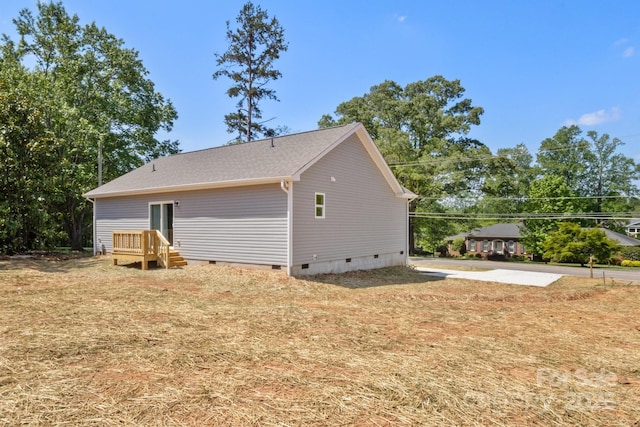 438 Forest Lake Rd, Forest City, NC 28043 - view of side of property with crawl space