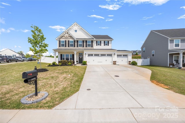 1636 Tundra Ln, Denver, NC 28037 - craftsman inspired home featuring driveway, a porch, and a garage