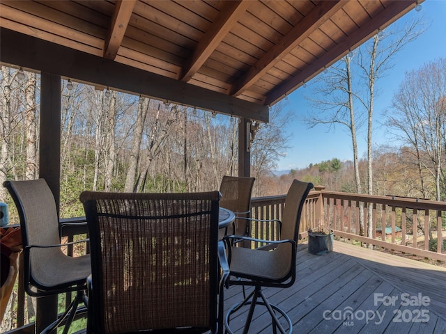 90 Junco Trl, Waynesville, NC 28785 - view of wooden deck