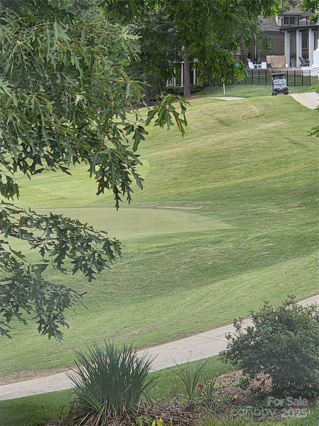 surrounding community with golf course view