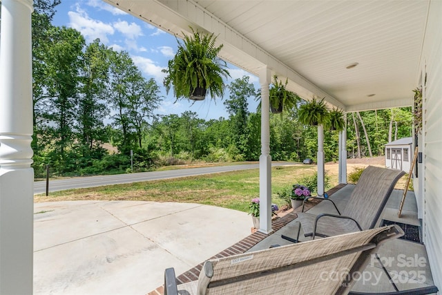 658 Morgan Rd, Albemarle, NC 28001 - view of patio / terrace featuring covered porch