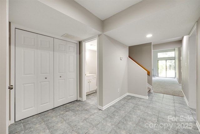 173 Greenridge Rd, Lake Wylie, SC 29710 - interior space with baseboards, a closet, connected bathroom, and recessed lighting