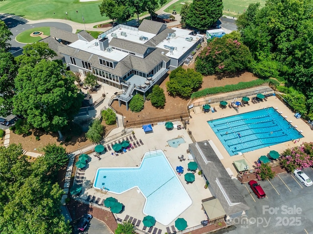 173 Greenridge Rd, Lake Wylie, SC 29710 - aerial view of a pool and a golf club