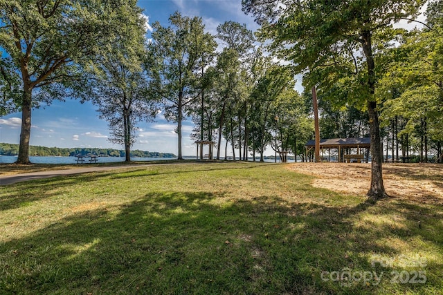 173 Greenridge Rd, Lake Wylie, SC 29710 - view of green lawn with a water view