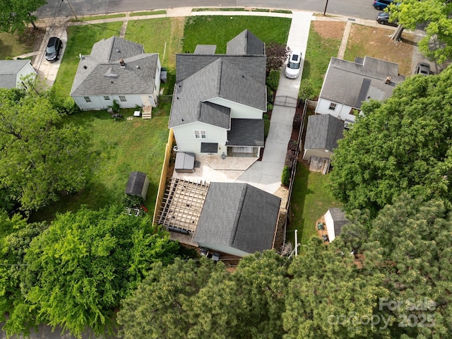 bird's eye view featuring a residential view