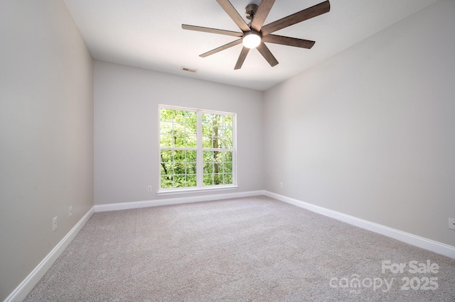 62 Mackenzie Way, Swannanoa, NC 28778 - empty room with baseboards, carpet, a ceiling fan, and visible vents