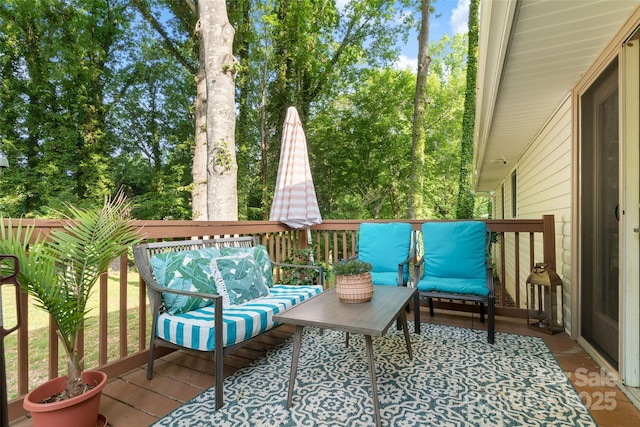 view of deck
