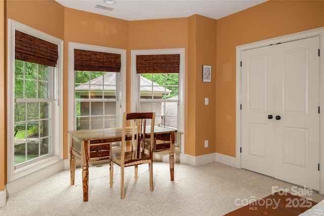 135 Sumter Dr, Mooresville, NC 28117 - dining room featuring carpet floors, baseboards, and visible vents