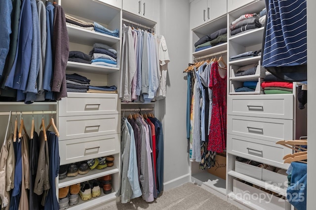 7620 Porrera St, Charlotte, NC 28214 - walk in closet featuring carpet flooring