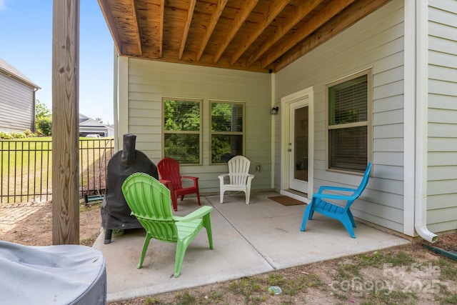 7620 Porrera St, Charlotte, NC 28214 - view of patio featuring fence