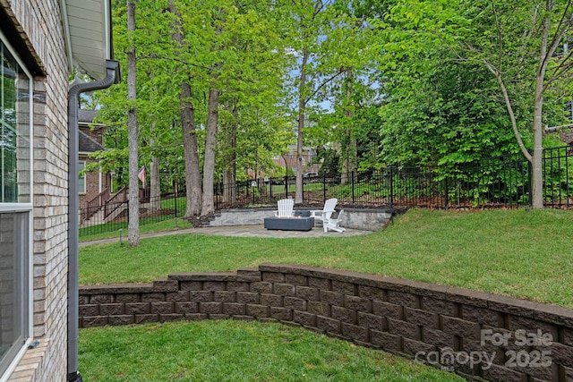 7730 Burning Ridge Dr, Stanley, NC 28164 - view of yard featuring a patio