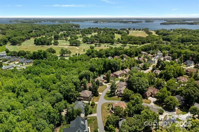 7730 Burning Ridge Dr, Stanley, NC 28164 - aerial perspective of suburban area with a large body of water