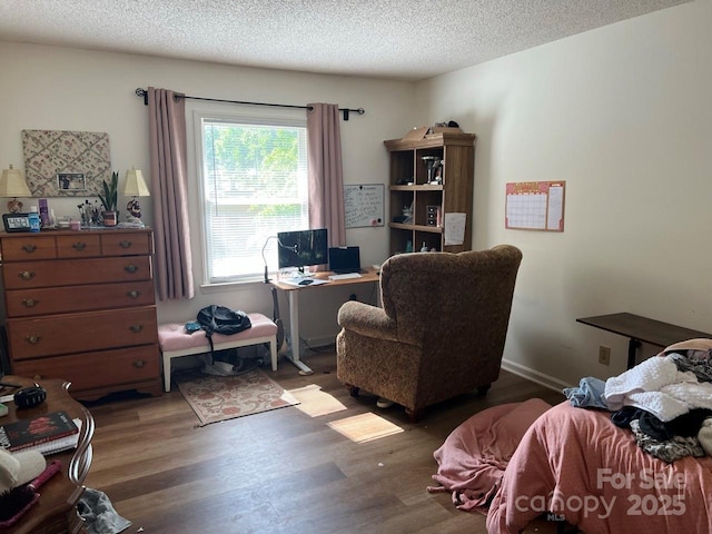 116 Fairview St, Shelby, NC 28152 - office featuring wood finished floors and a textured ceiling