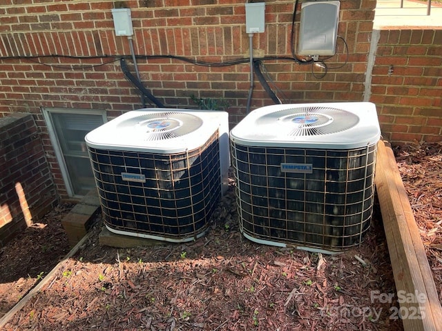 116 Fairview St, Shelby, NC 28152 - exterior view of brick siding and central AC