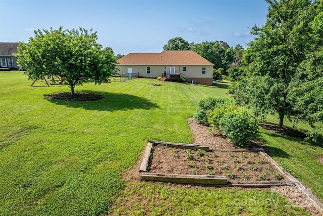 6084 Little River Ct, Granite Falls, NC 28630 - view of yard featuring a garden