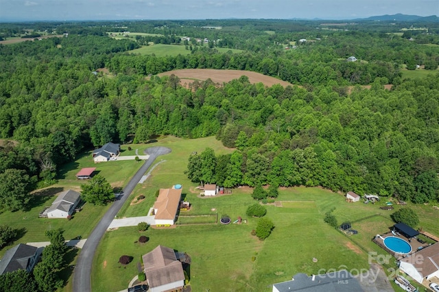 6084 Little River Ct, Granite Falls, NC 28630 - aerial view of property's location with a heavily wooded area