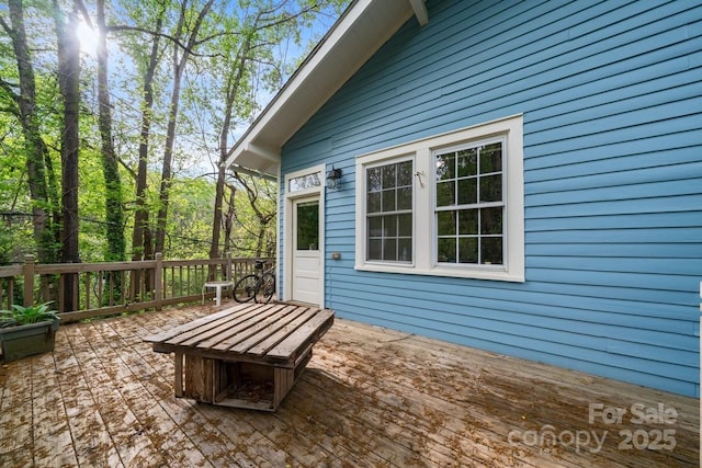 view of deck